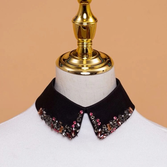 💎 Embellished Dickey Collar 💎 - Picture 1 of 4